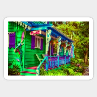 Victorian Gingerbread Cottage 15 Sticker